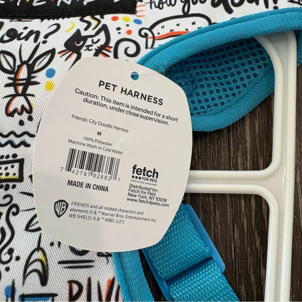 New Fetch Friends City Doodle Comfortable No Pull Harness M